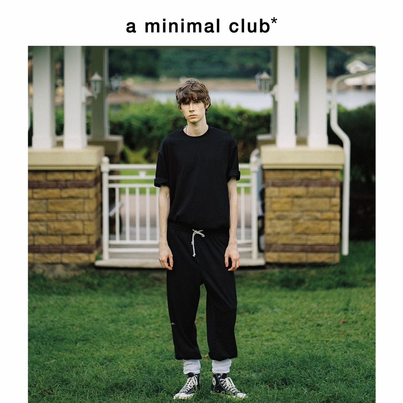A MINIMAL CLUB PANTS BLACK AM61SP02BK