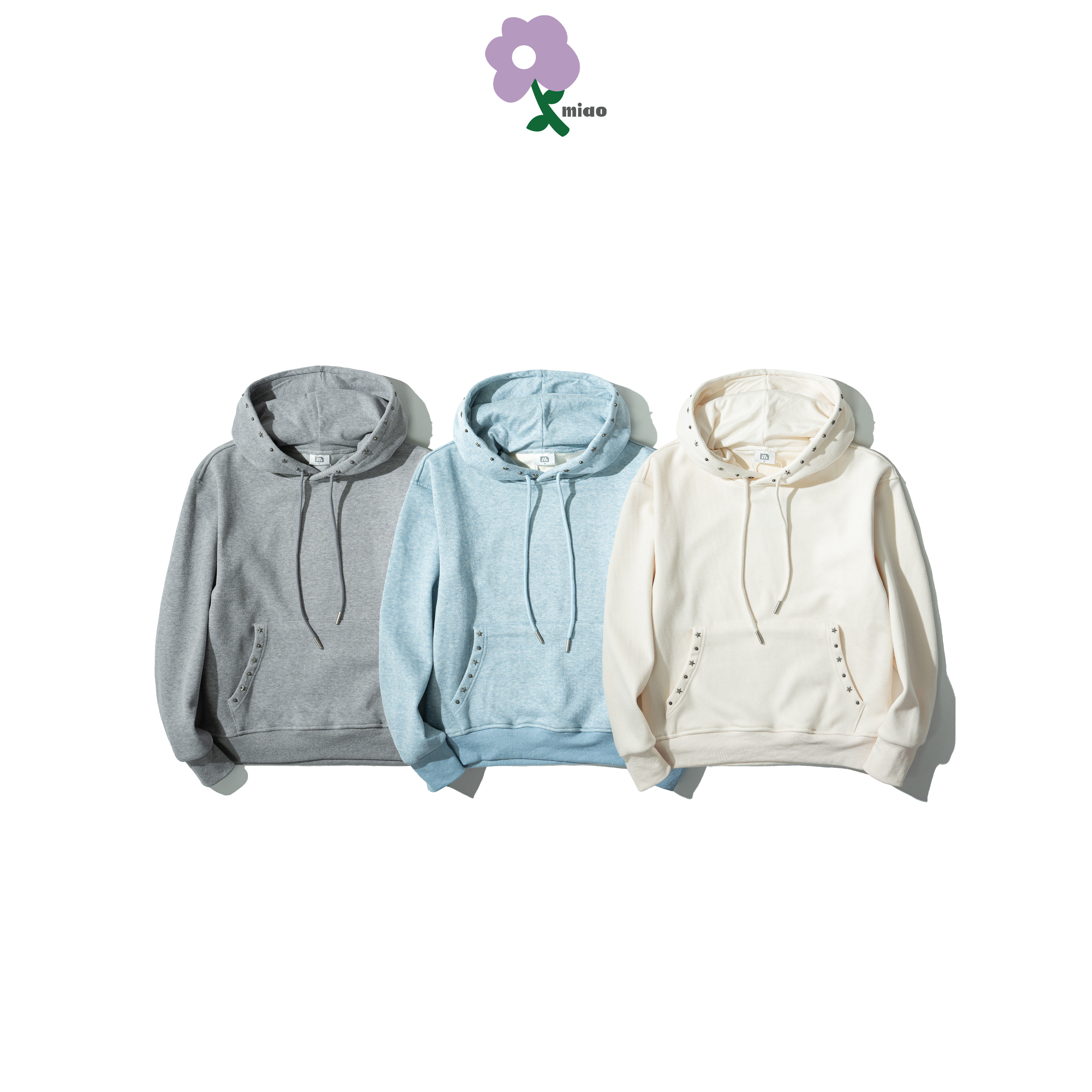 MIAO Cropped Rivet Hoodie 女裝 短版 鉚釘 帽Tee [M-H3]