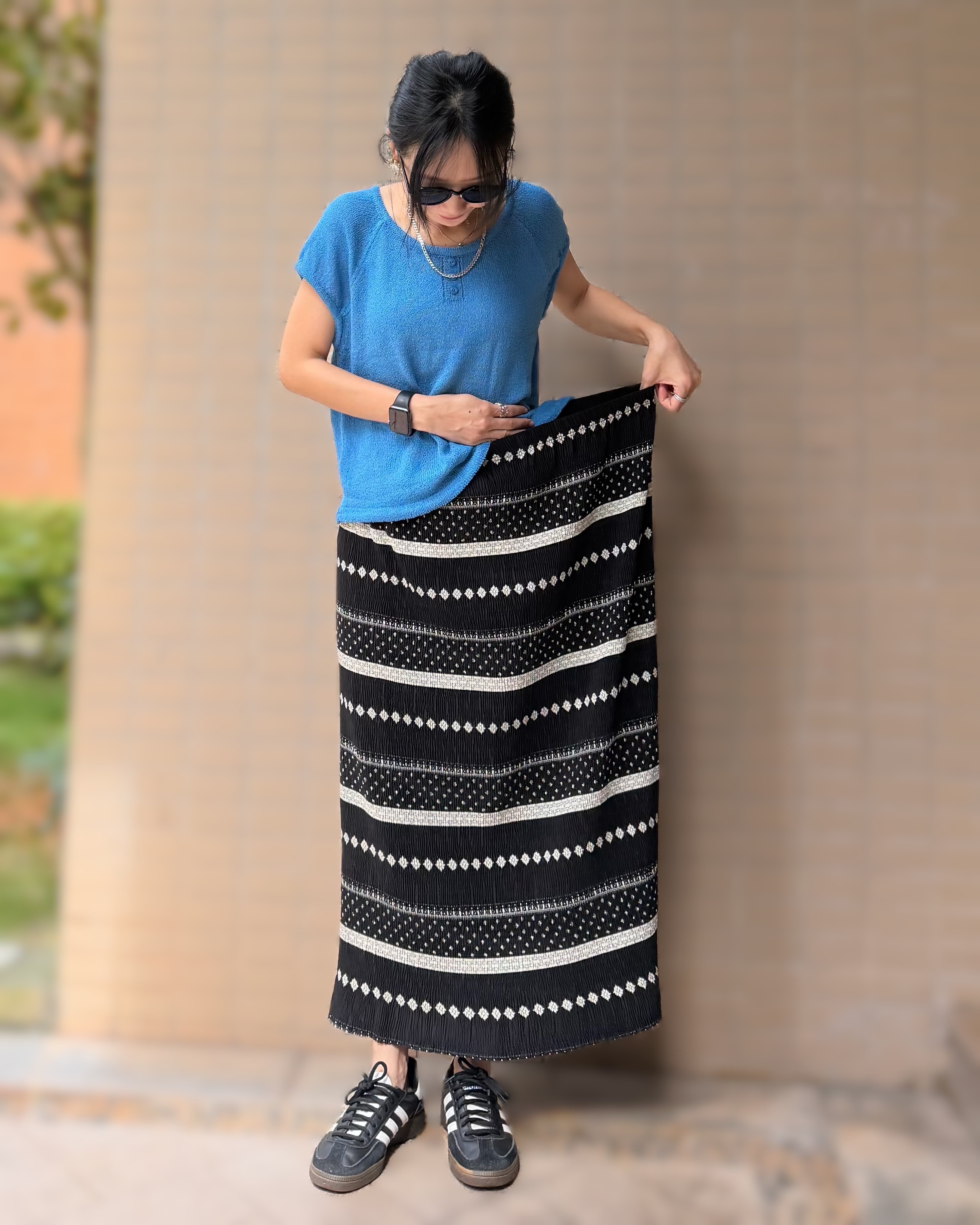 9月新品♥免熨有彈性sk[全橡筋腰]
