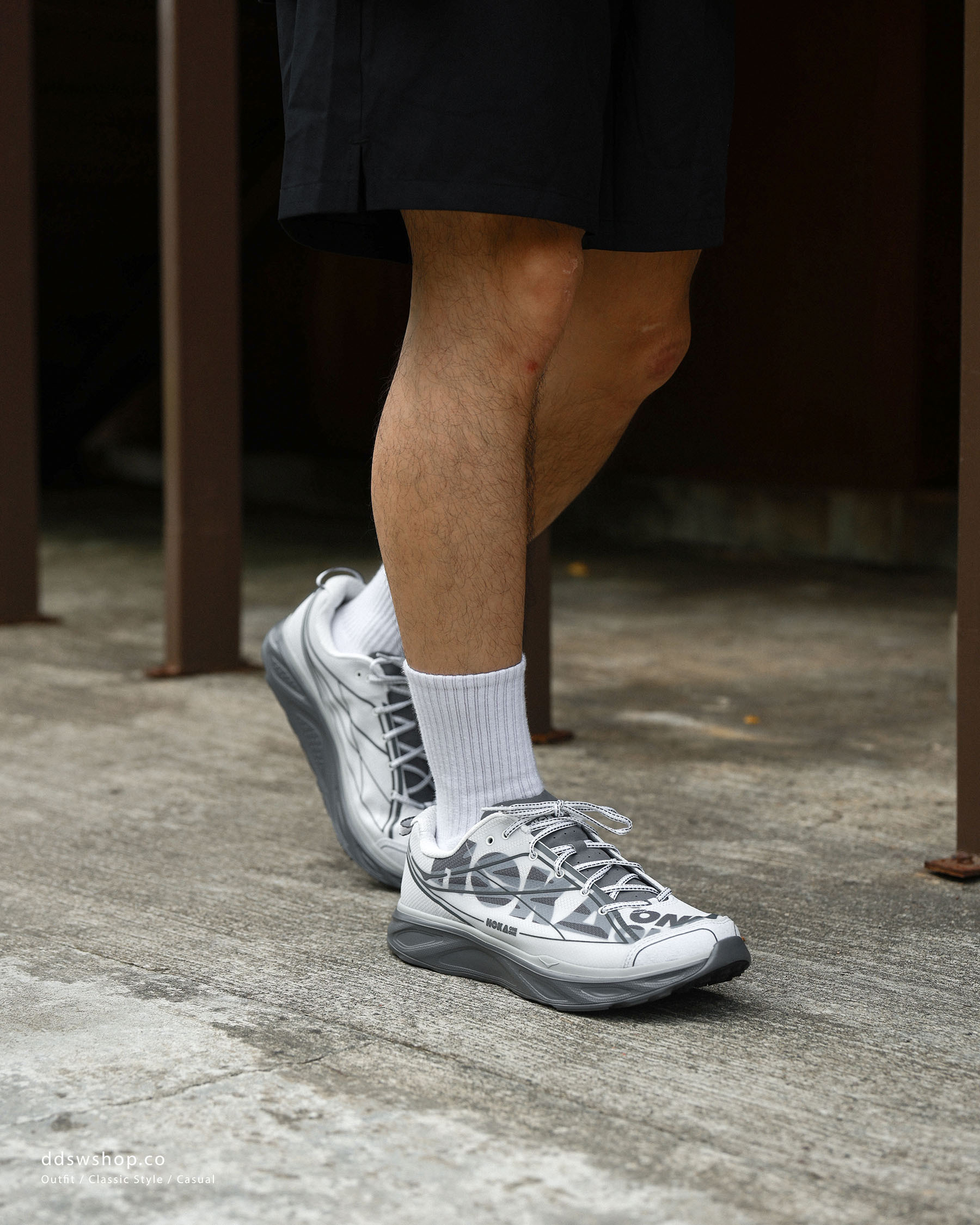 "代購" Hoka One One HUAKA PRO 灰白 復古 緩震跑步鞋 1176672-CTLL