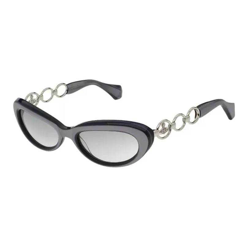 Vivienne Westwood 西太后 UVA/UVB 顯瘦 大鏡片 微貓眼框 墨鏡