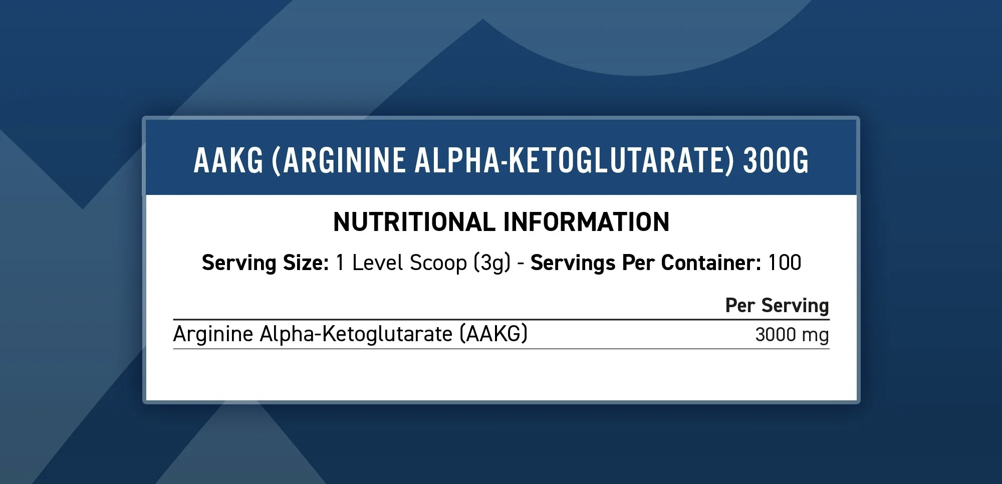 AAKG 300G 原味粉狀