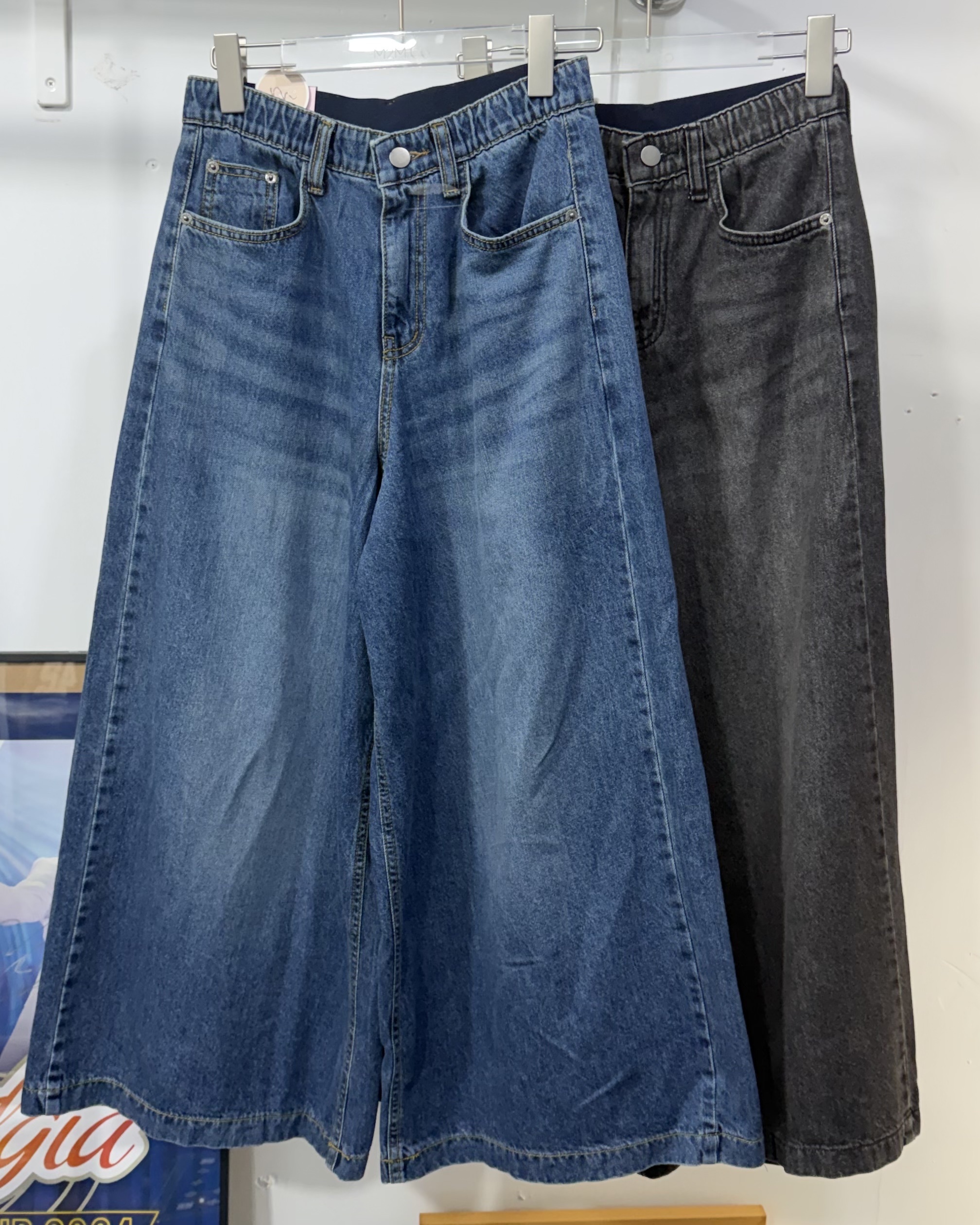 9月新品♥寬闊直腳牛仔褲[內橡筋腰]