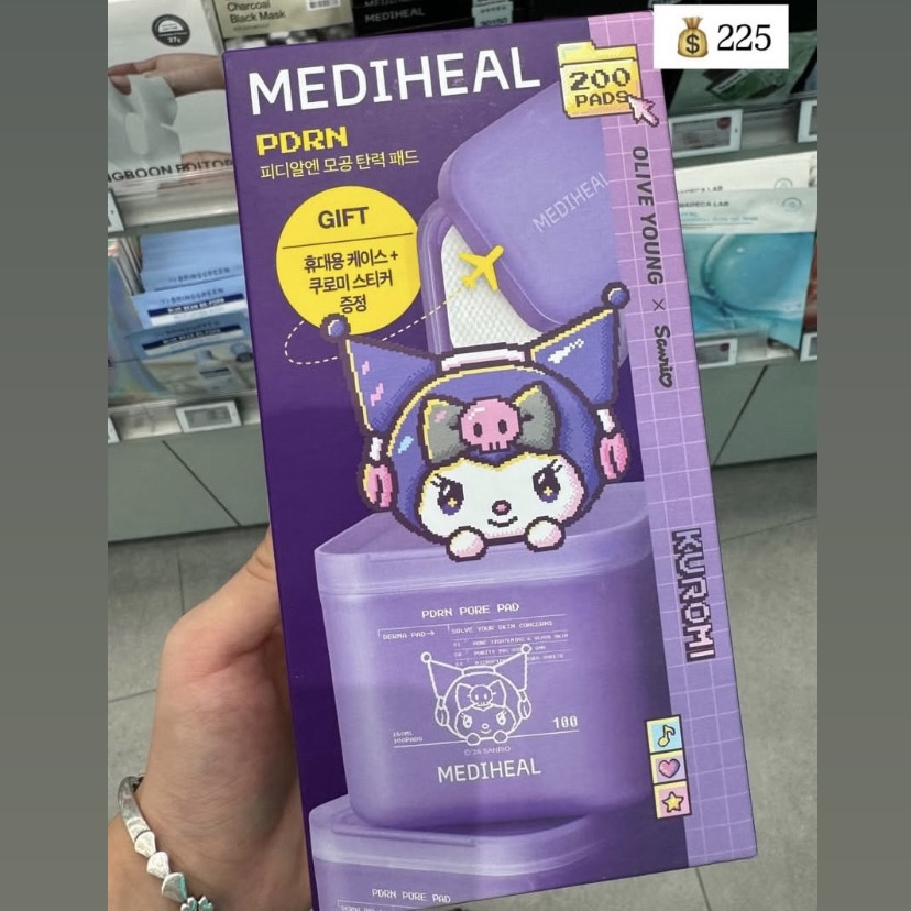 MEDIHEAL x Kuromi PDRN 毛孔彈力緊致爽膚棉片 100+100片