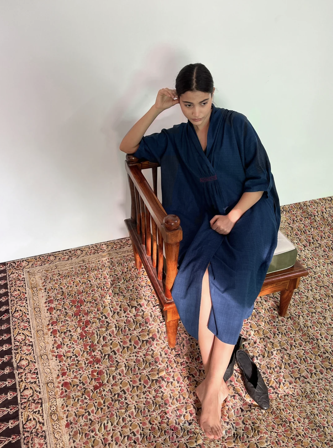 【Kilchu】Sakura Kaftan Indigo