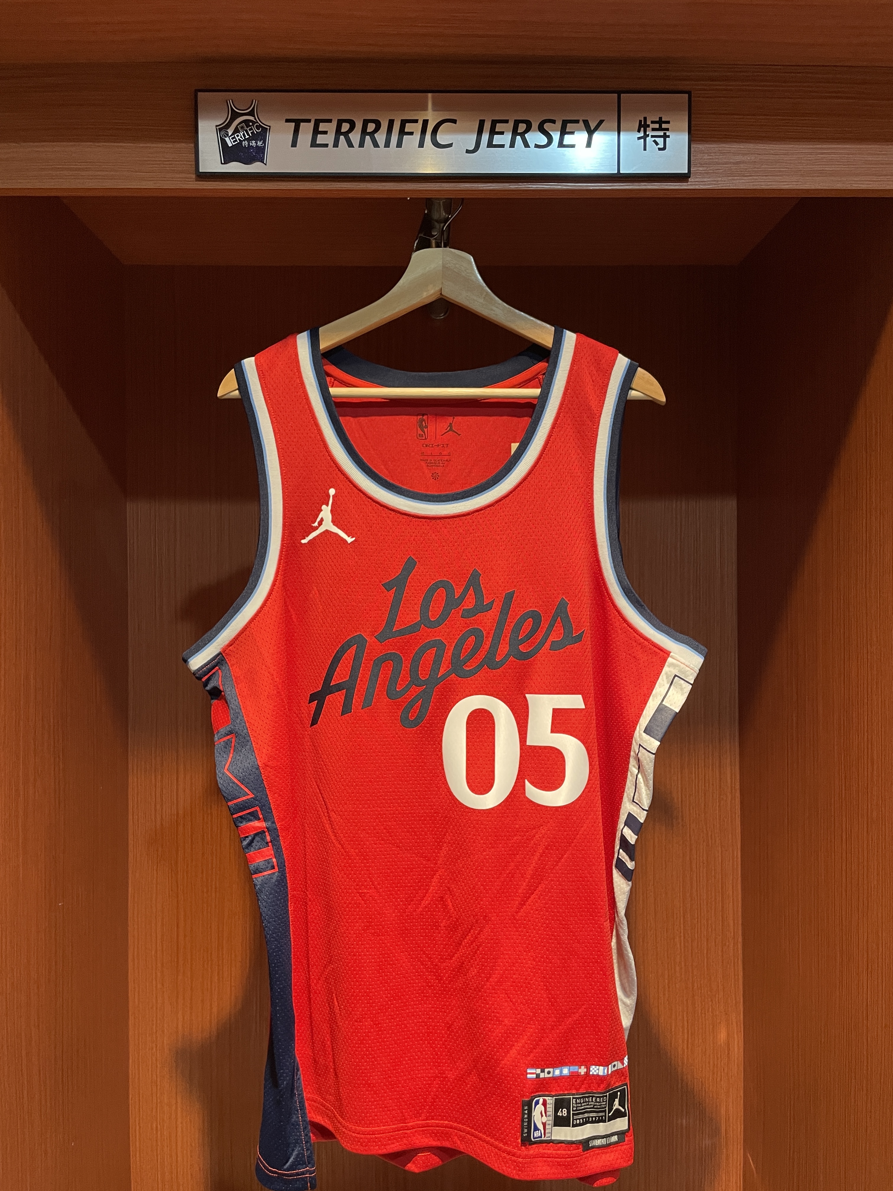 NBA球衣 Liz #05 IVE 洛杉磯快艇紅 Statement Jordan Swingman 球迷版 熱轉印 全新
