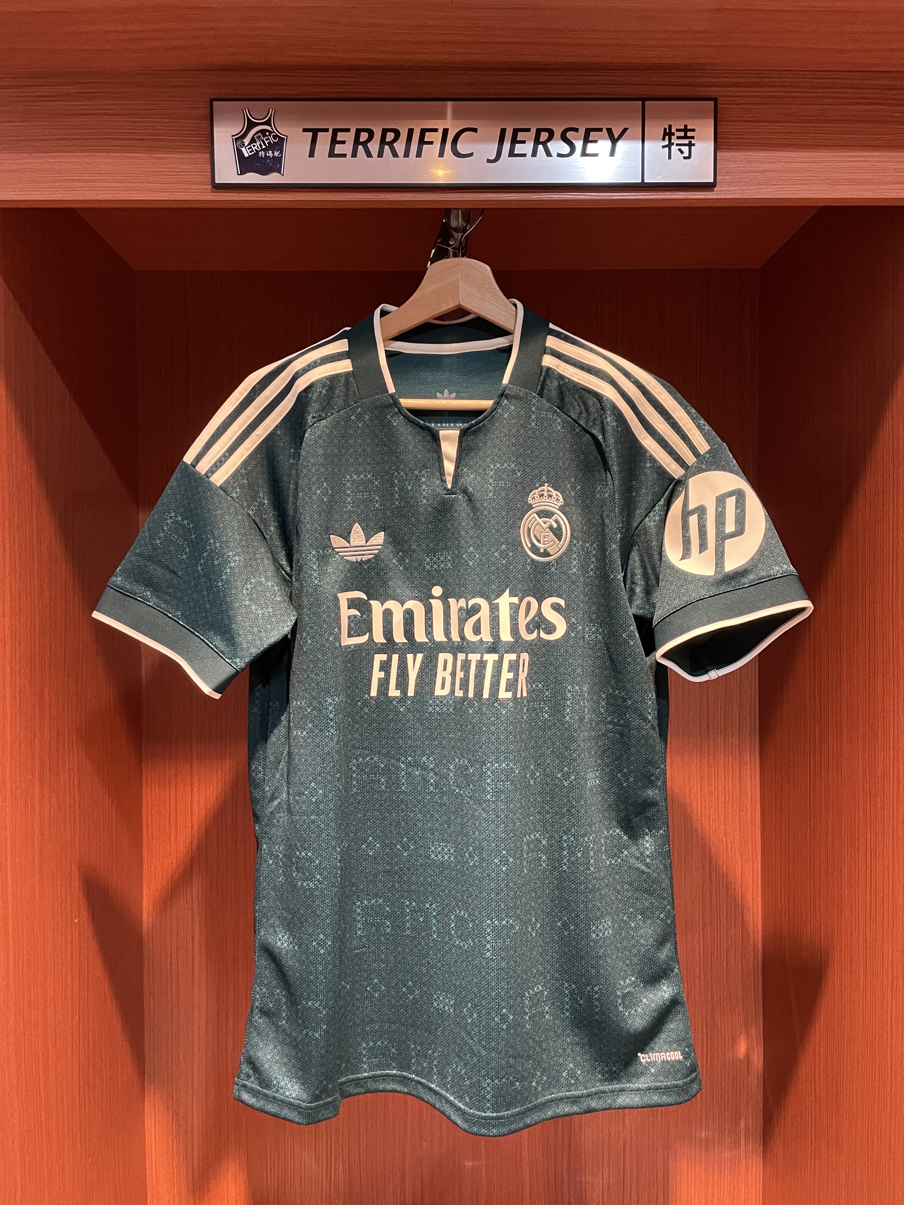 LALIGA足球 Kylian Mbappe 皇家馬德里 客場綠 26-27 Away Adidas Replica Jersey 球迷版 燙印 全新