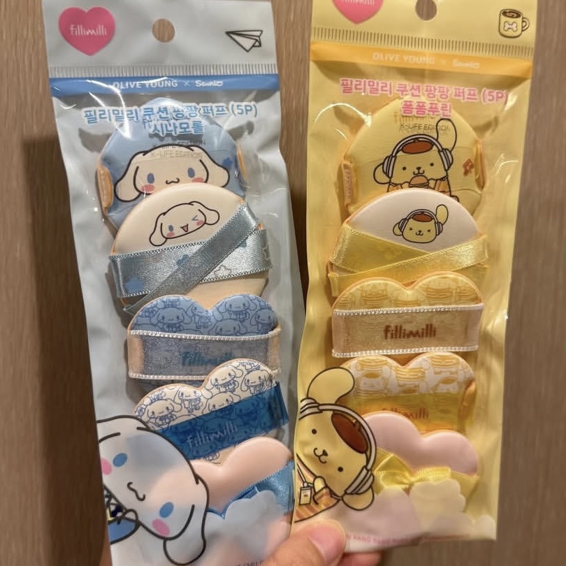 Fillimilli x Sanrio 氣墊粉撲 5p