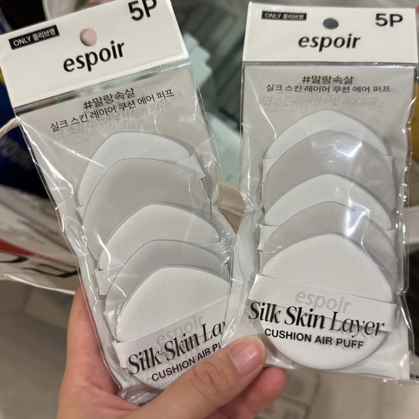Espoir Silk Skin Layer絲滑肌膚氣墊粉撲 5 入組 (5個裝)