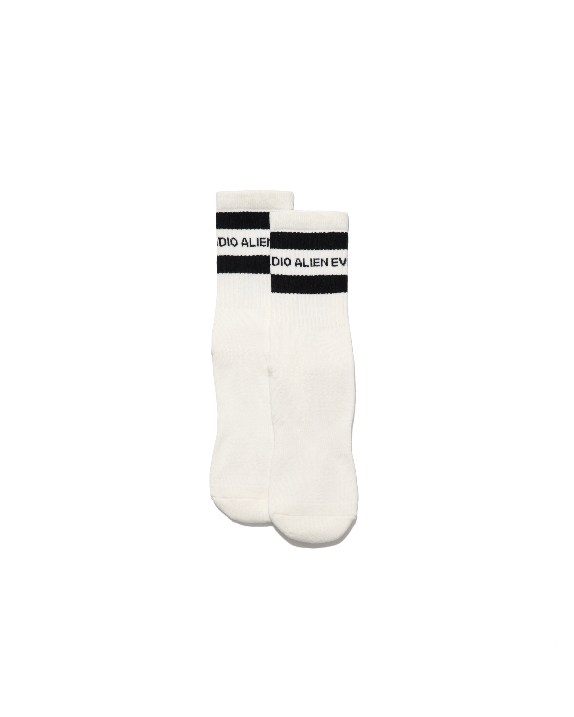 AES SKULL LOGO DOUBLE STRIPED SOCKS
