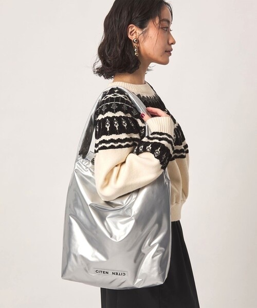 CITEN / Enamel Hobo Bag