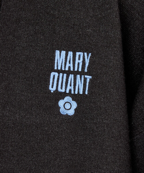 MARY QUANT × PUBLUX /   Logo Color Block Crew Neck Knit Cardigan