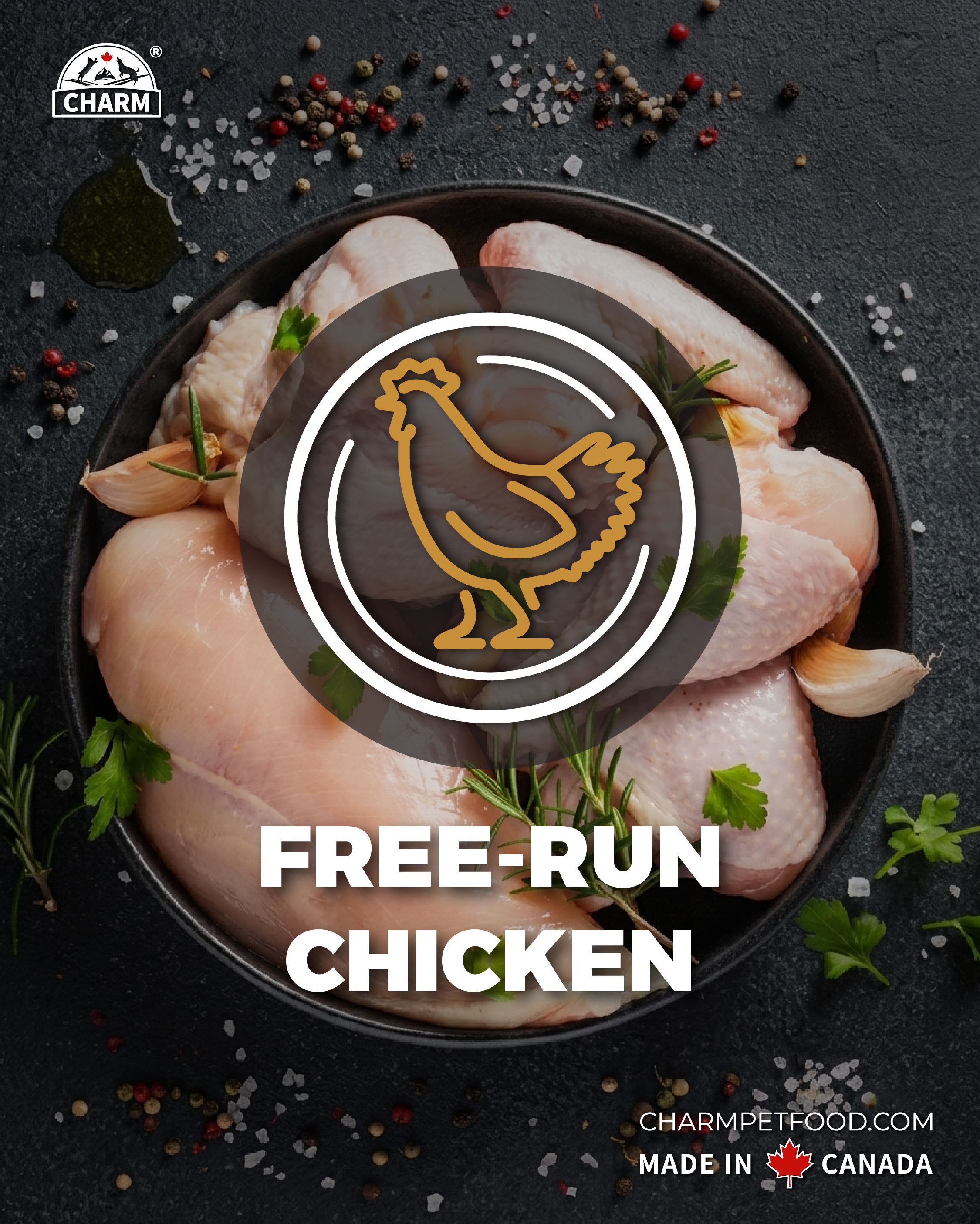 Charm PROTECT 10™ 超能精華低碳無穀全貓糧 340g - 走地雞配方 Free-Run Chicken