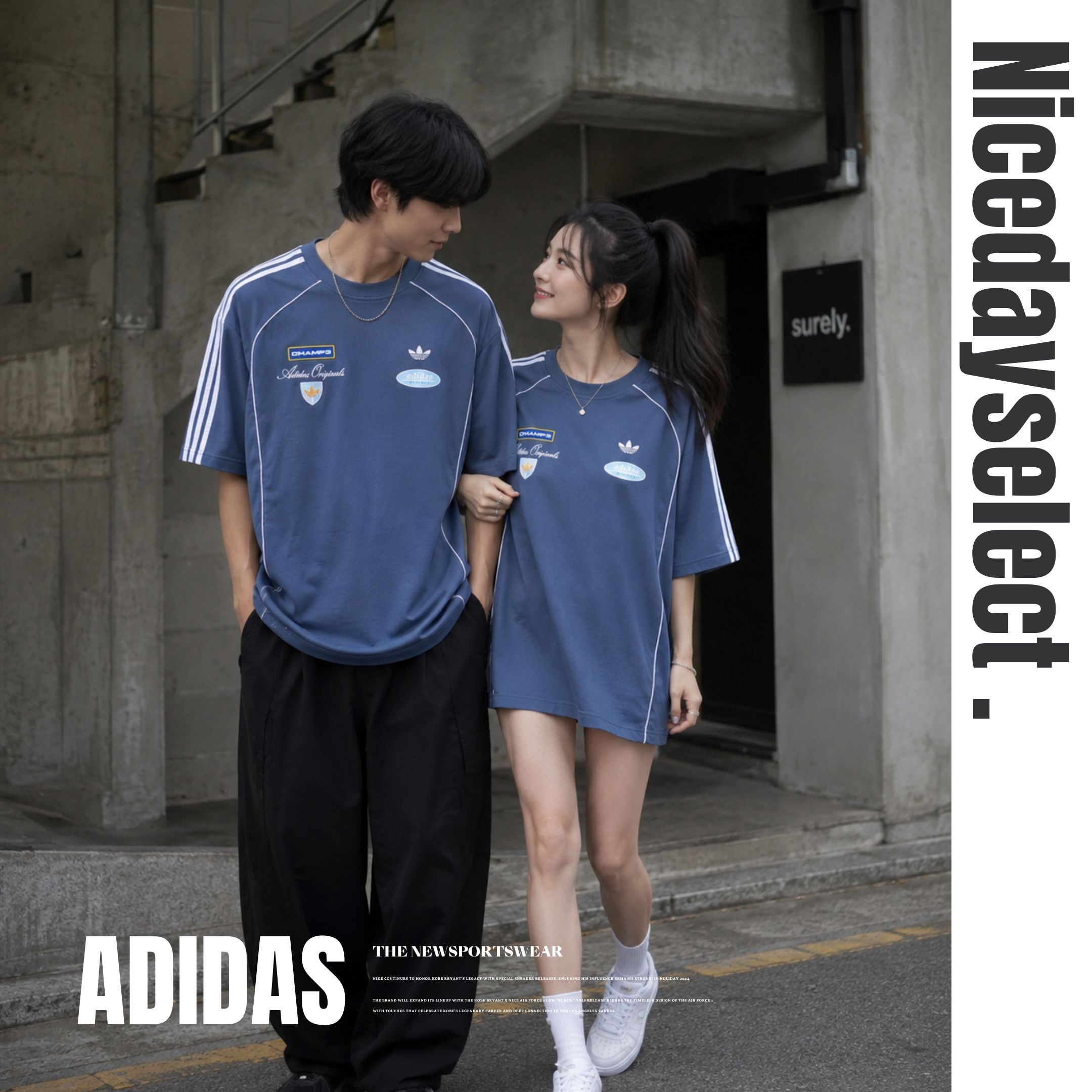 NICEDAY 服飾 代購 Adidas originals RAC ICON 賽車風 運動 上衣 短袖 TEE 藍 深紅 紅 LD6503