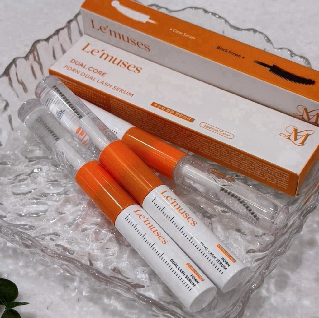Le‘Muses睫毛爆盛PDRN胜肽再生精華液 睫毛精華4ML 睫毛膏4ML