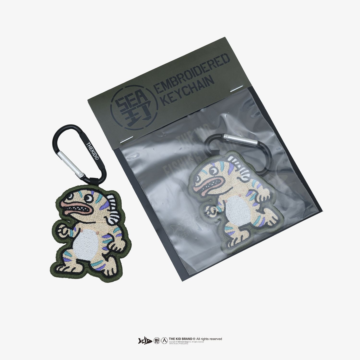 KID ® 魚虎俠 刺繡鑰匙圈