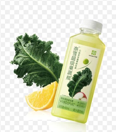 C1: 奈雪的茶 - 超級果蔬瓶（羽衣甘藍茉莉花茶）450ml