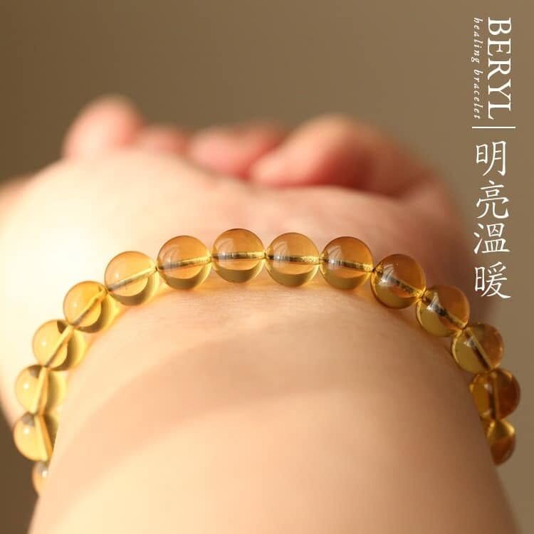 天然墨西哥藍珀7mm單圈手串