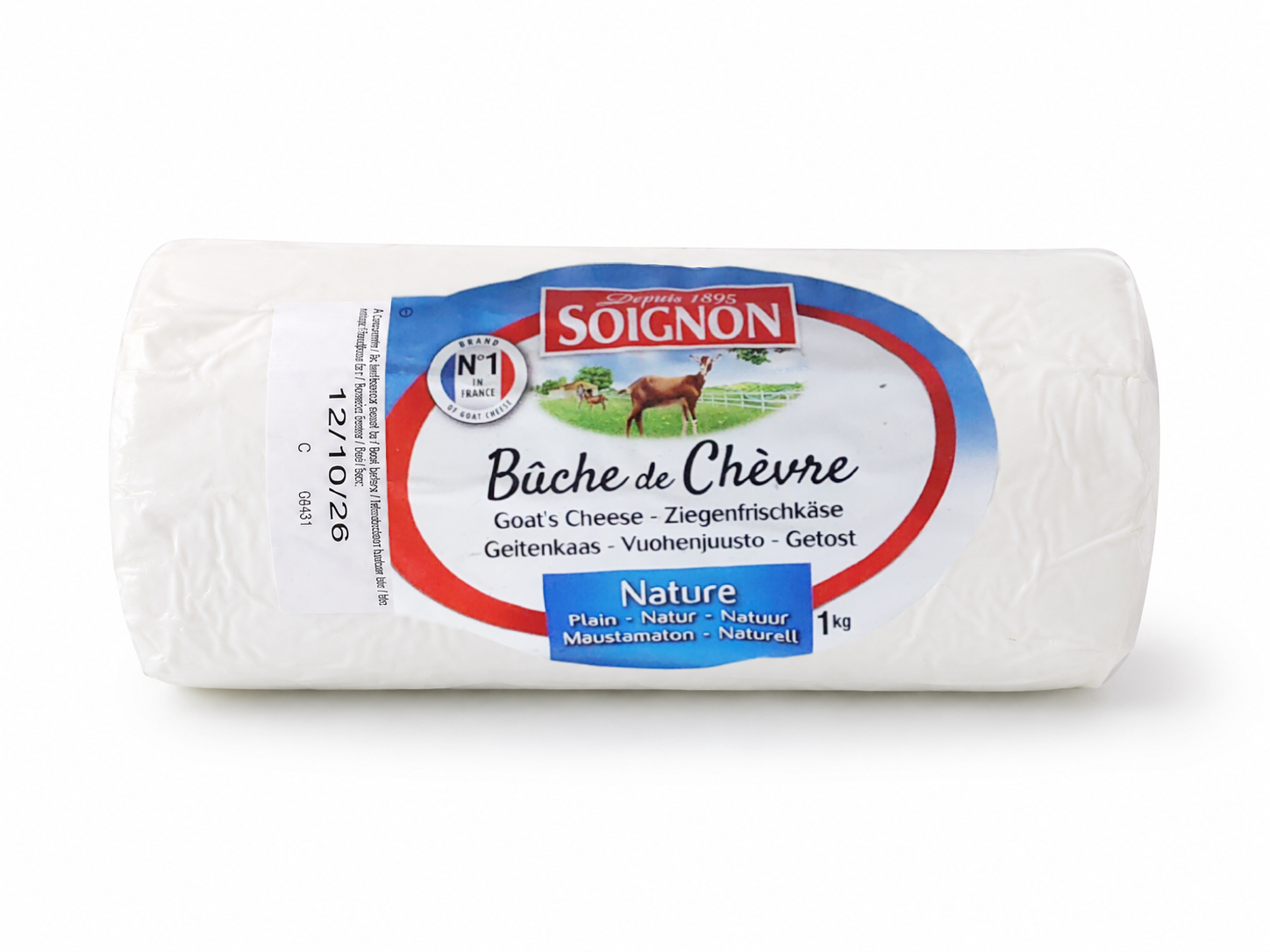 SOIGNON 法國白羊山羊奶芝士(無皮) 1公斤/件 (0-4°C)