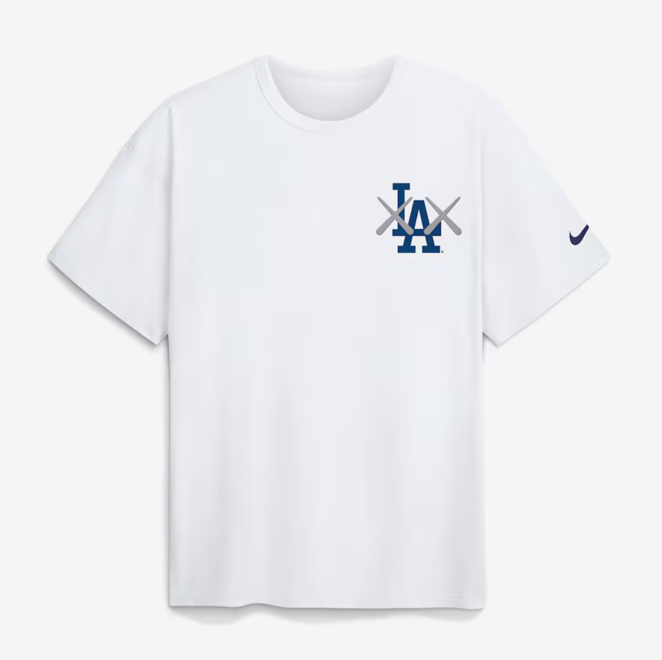 MLB短袖 KAWS X Los Angeles Dodgers 洛杉磯道奇 聯名款 白 Nike Max 90 Tee 棉質 全新