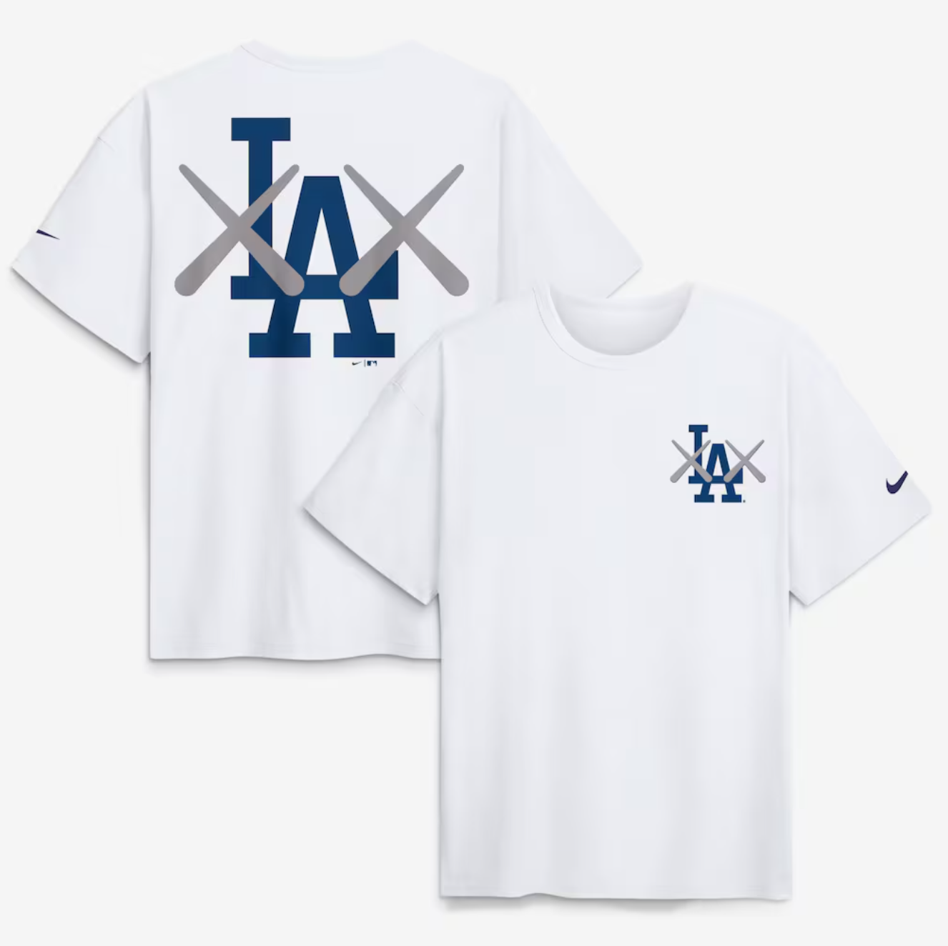 MLB短袖 KAWS X Los Angeles Dodgers 洛杉磯道奇 聯名款 白 Nike Max 90 Tee 棉質 全新