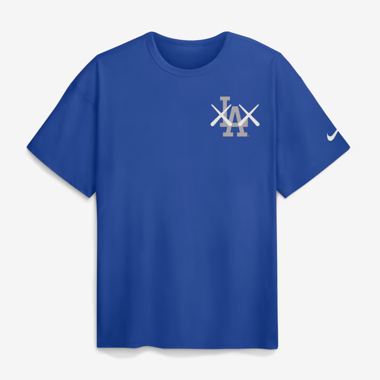 MLB短袖 KAWS X Los Angeles Dodgers 洛杉磯道奇 聯名款 藍 Nike Tee 棉質 全新