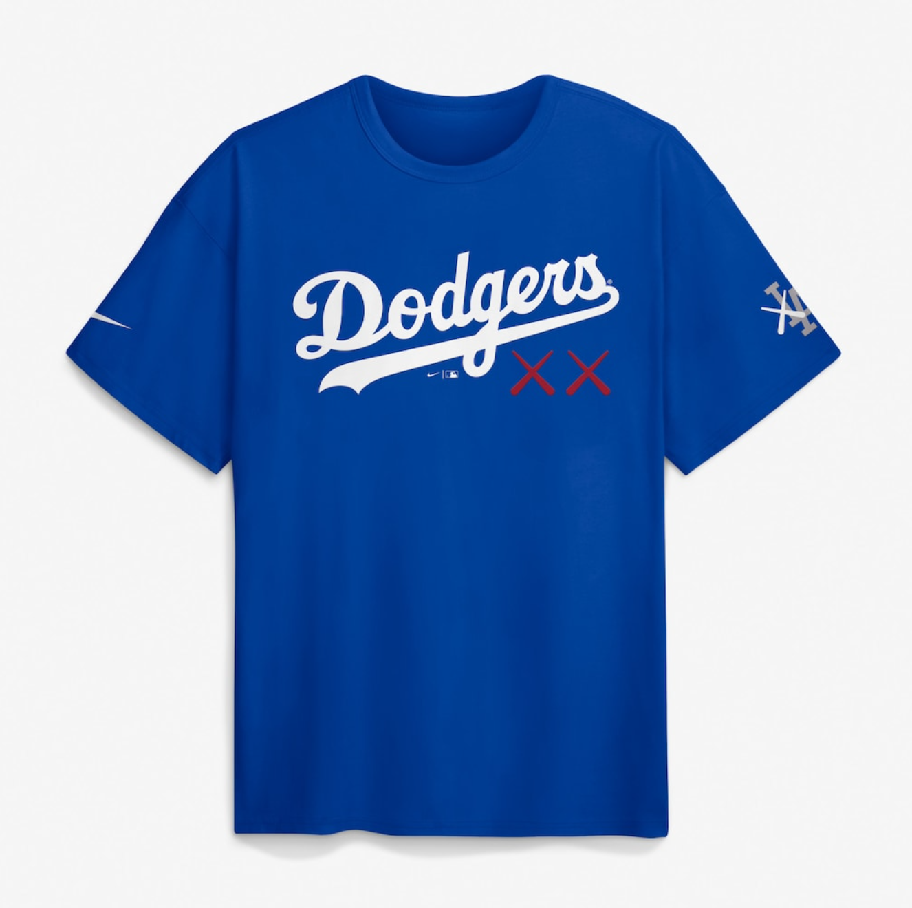 MLB短袖 KAWS X Los Angeles Dodgers Shohei Ohtani 洛杉磯道奇 大谷翔平 聯名款 藍 Nike Player Name Tee 棉質 全新