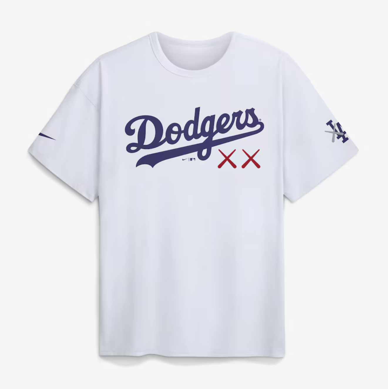 MLB短袖 KAWS X Los Angeles Dodgers Shohei Ohtani 洛杉磯道奇 大谷翔平 聯名款 白 Nike Player Name Tee 棉質 全新