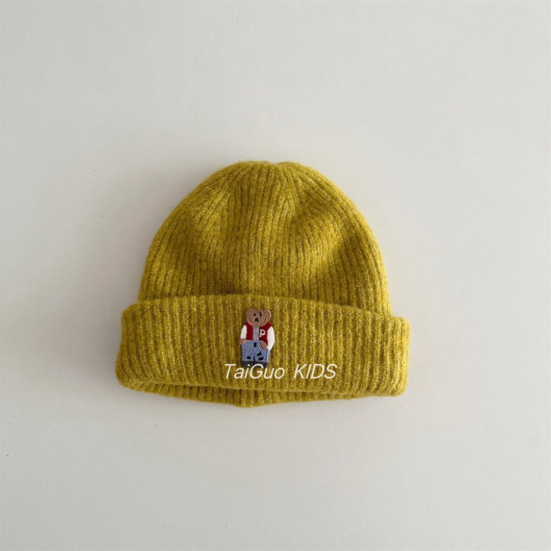 ✥ HAT ꒱ 熊熊想帶 毛帽  ꕀꕀ