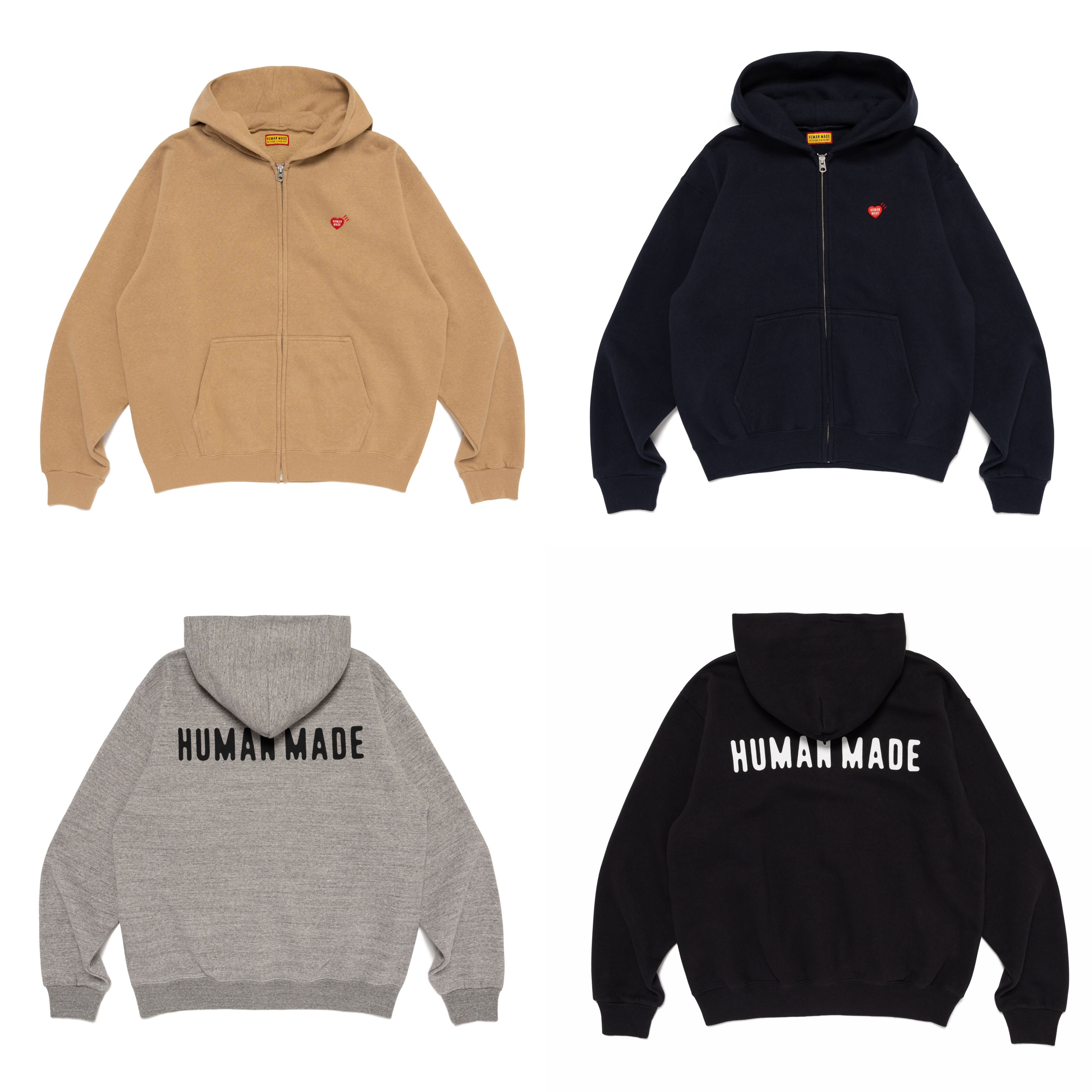 預購┃HUMAN MADE CLASSIC ZIP-UP HOODIE 愛心 拉鍊 連帽 外套