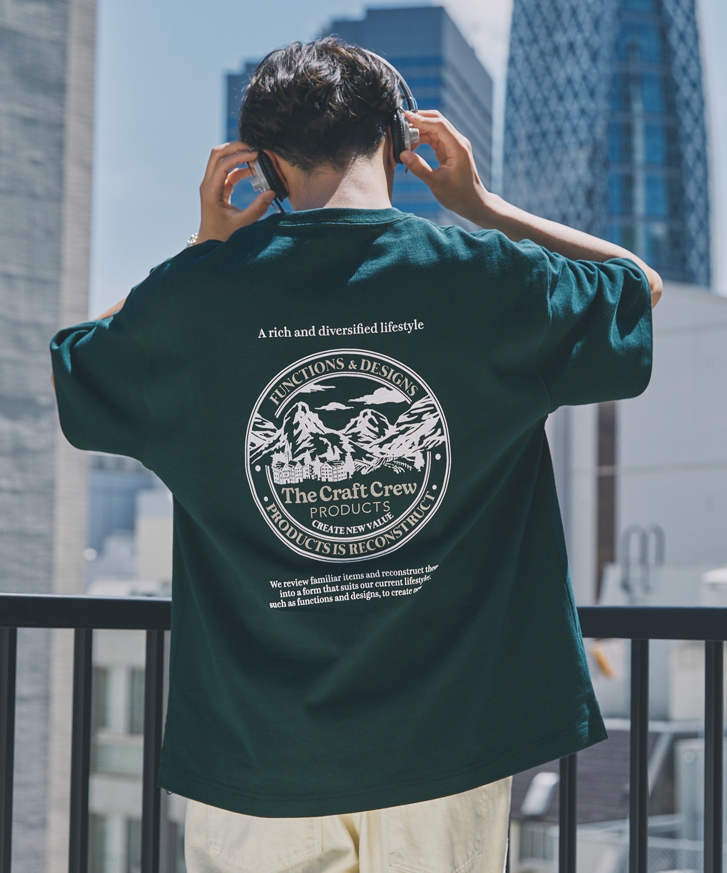 #預購 THE CRAFT CREW PRODUCTS 重磅機能 抗菌防臭 後背印花 圓領短踢 四色