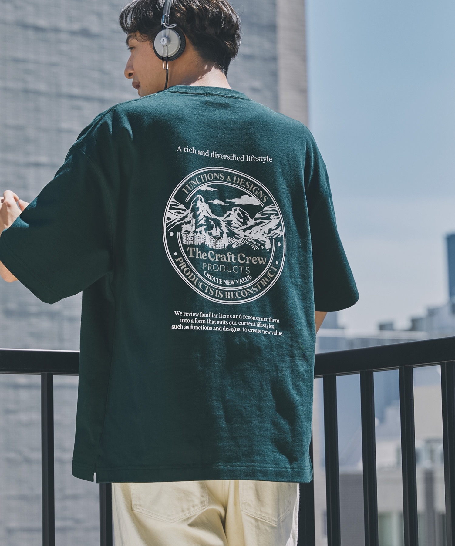 #預購 THE CRAFT CREW PRODUCTS 重磅機能 抗菌防臭 後背印花 圓領短踢 四色