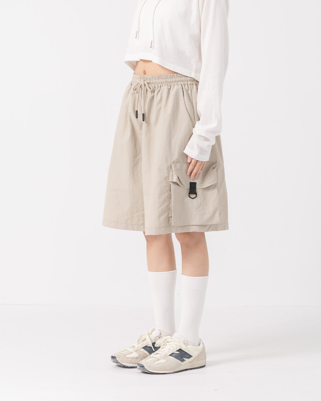 Casual water-repellent cargo shorts with large pockets, available in two colors: 1/2/3.【04102043】in stock+pre-order