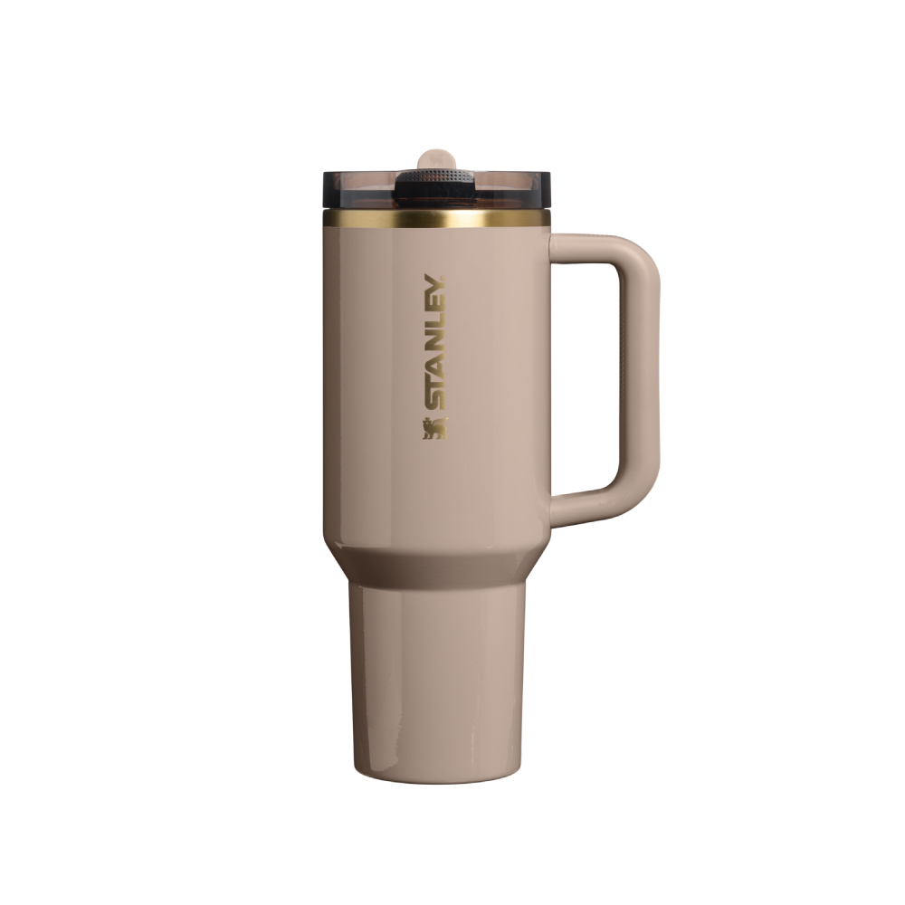 STANLEY 防漏吸管隨手杯 1.18L / 光澤沙棕