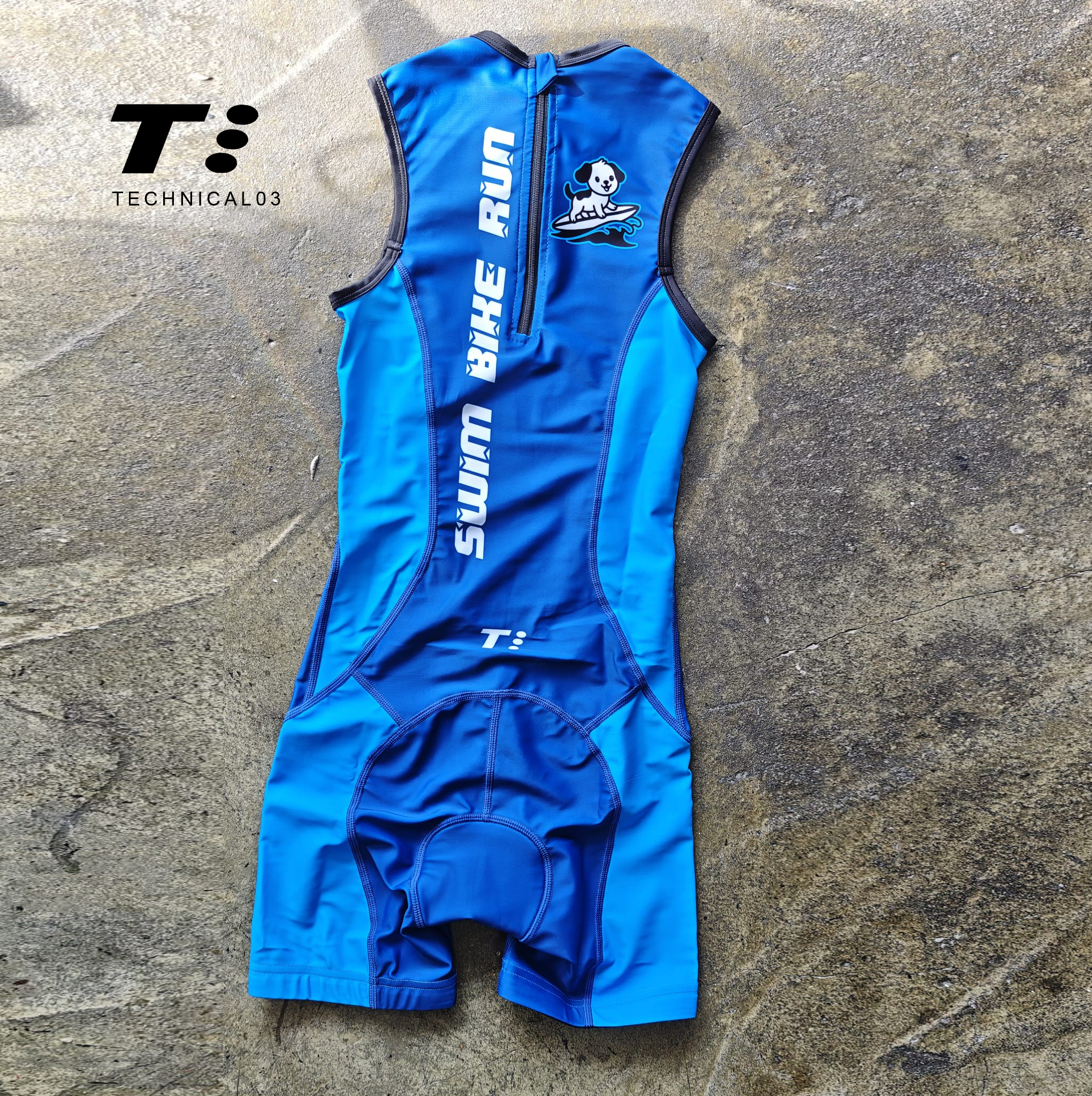Technical03 Kids Trisuit Pet Blue
