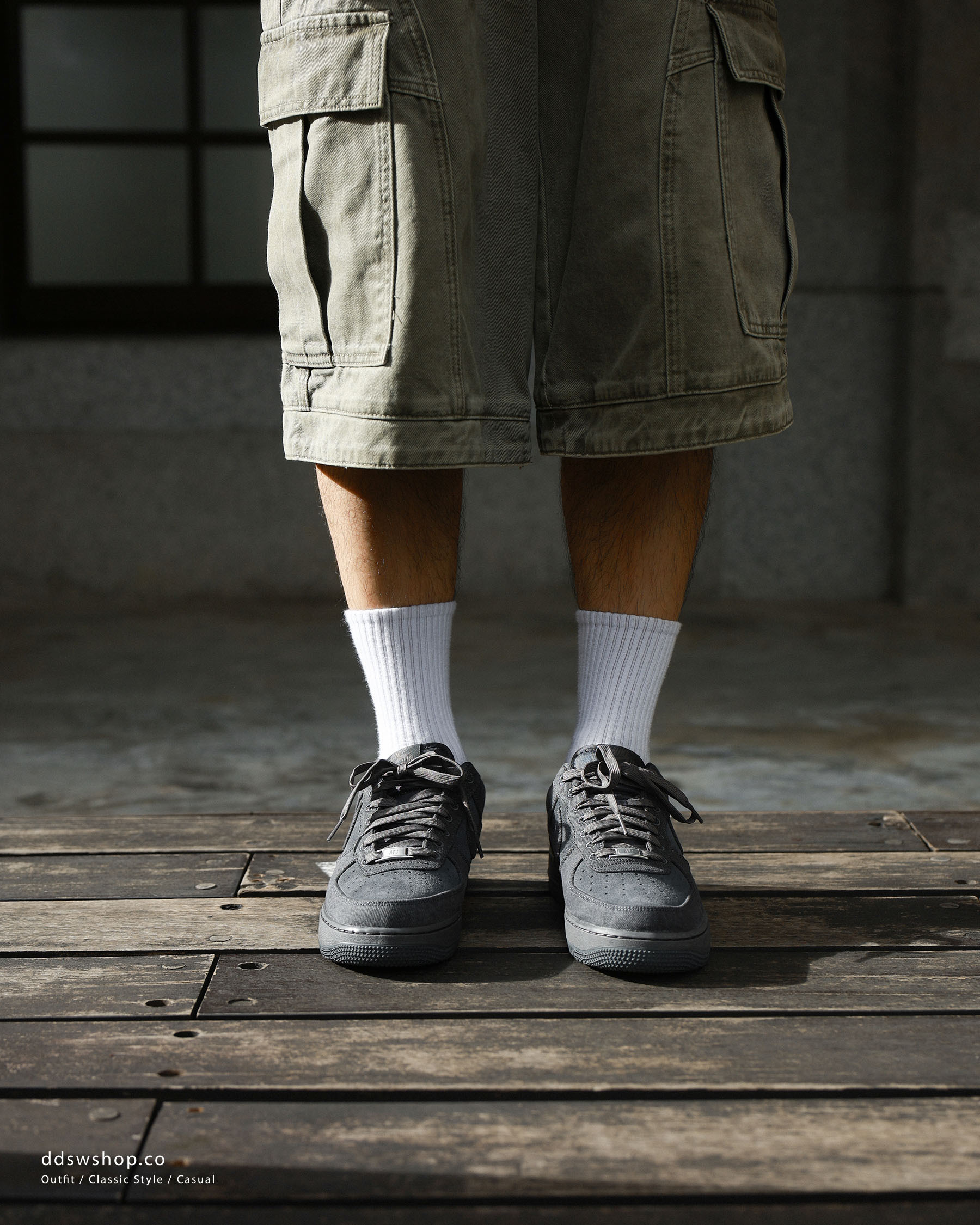 "代購" Nike Air Force 1 '07 LV8 Denim "Anthracite" 牛仔布 碳黑 男鞋