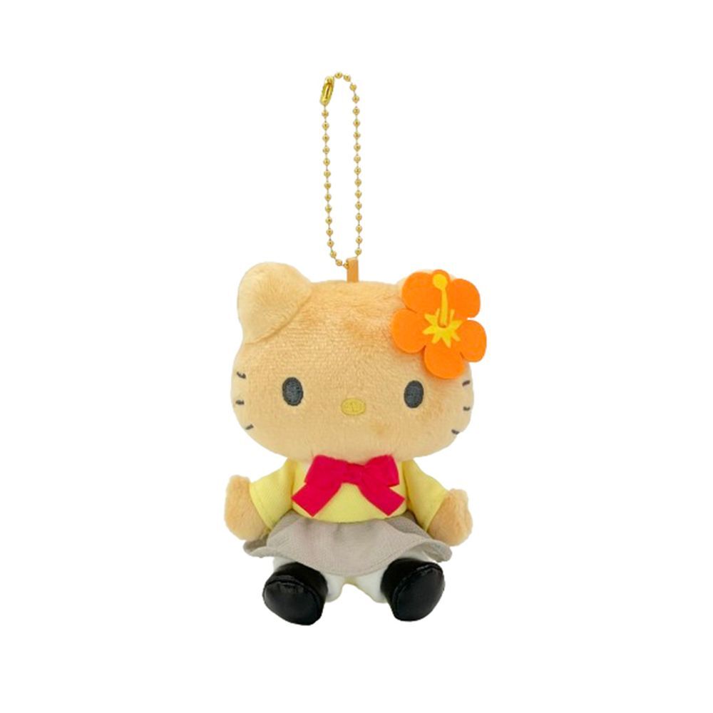 Sanrio Hello Kitty School Uniform Yellow Plush Keychain
