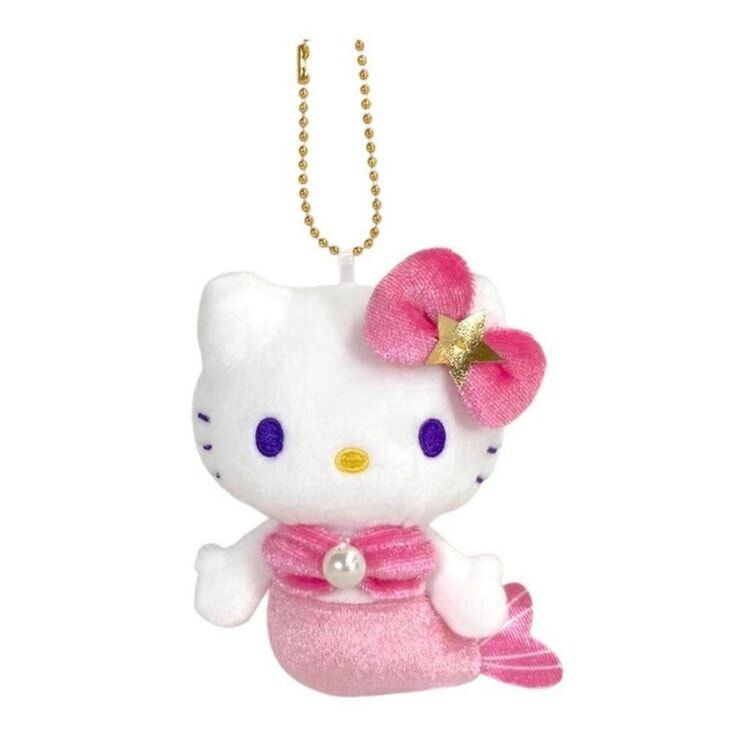 Sanrio Hello Kitty 粉紅色美人魚公仔掛飾