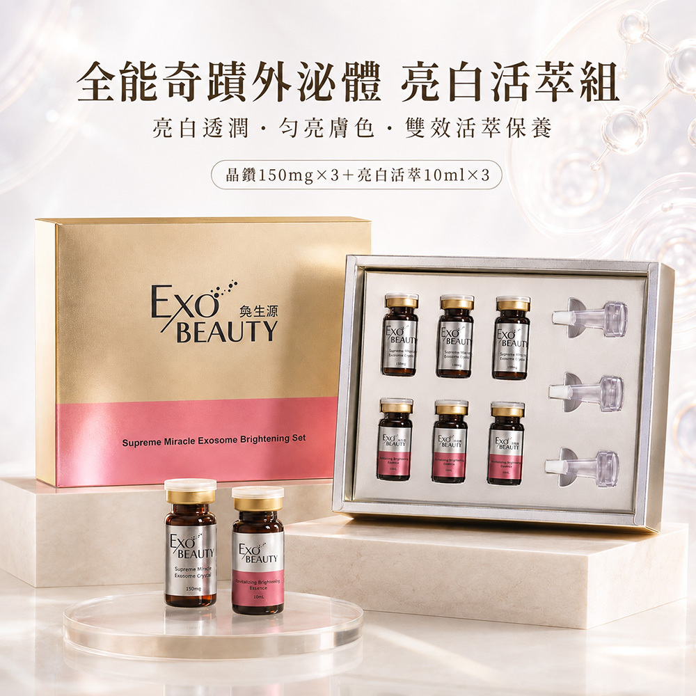 【EXO BEAUTY】 全能奇蹟外泌體 亮白活萃組