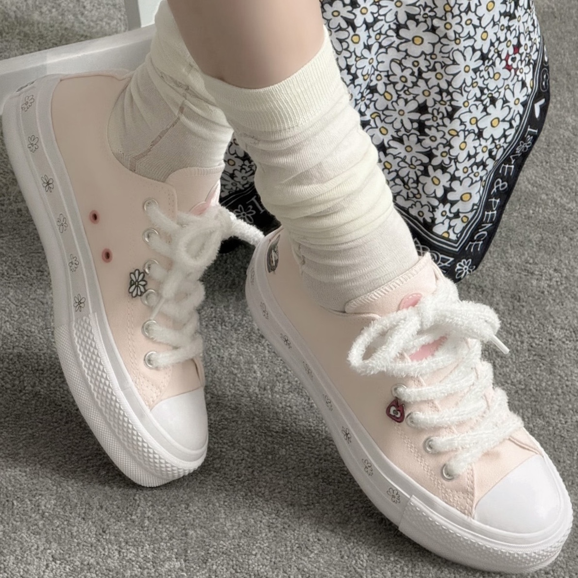ZO&FRIENDS X CONVERSE CHUCK TAYLOR ALL STAR LIFT X IPX 聯名款 G-DRAGON GD 權志龍 貓咪 ZOA 淡粉 低筒 厚底 增高 女鞋 A24290C / 預購