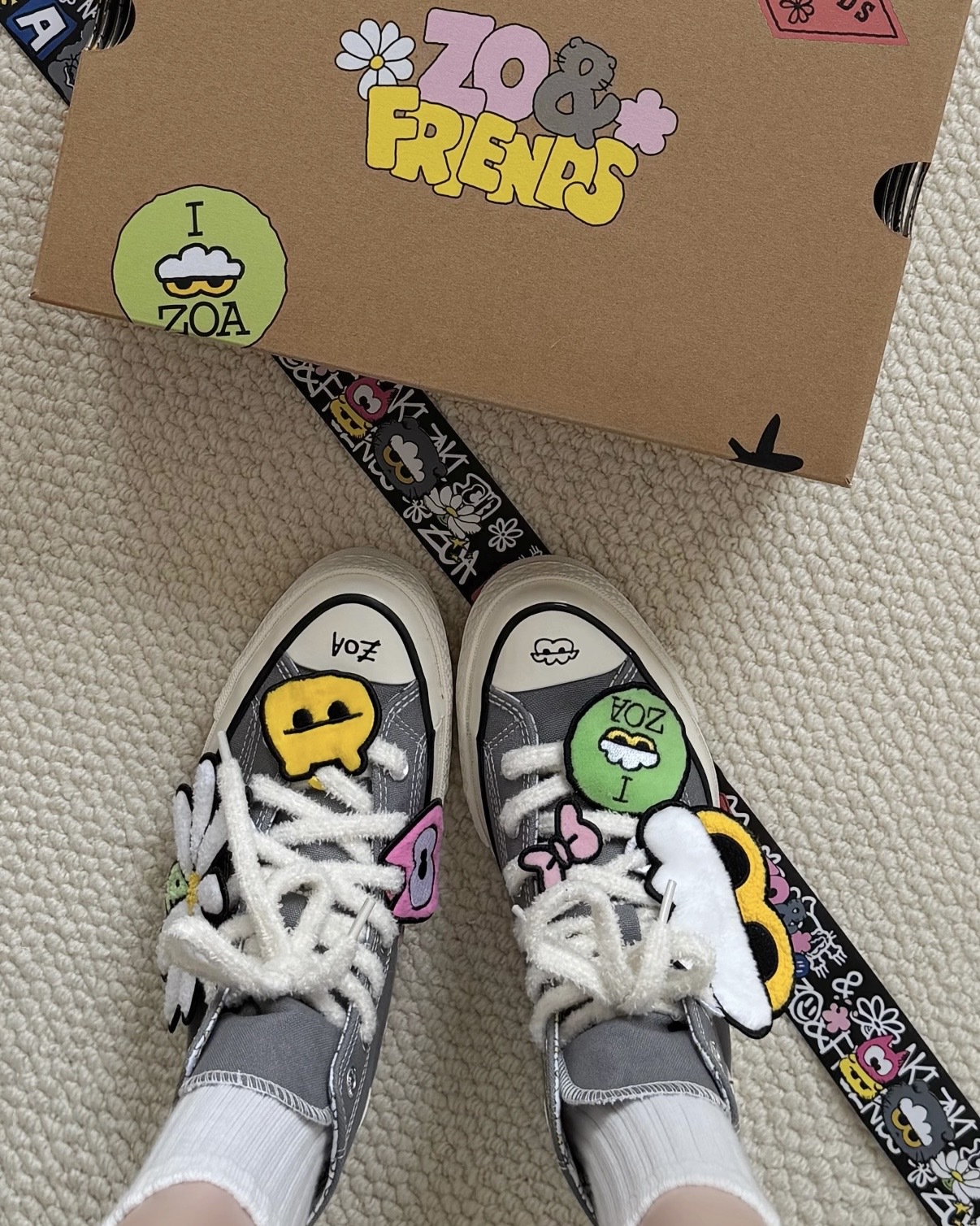 ZO&FRIENDS X CONVERSE CHUCK 70X X IPX 聯名款 G-DRAGON GD 權志龍 貓咪 ZOA 灰色 高筒 男女鞋 A24287C / 預購