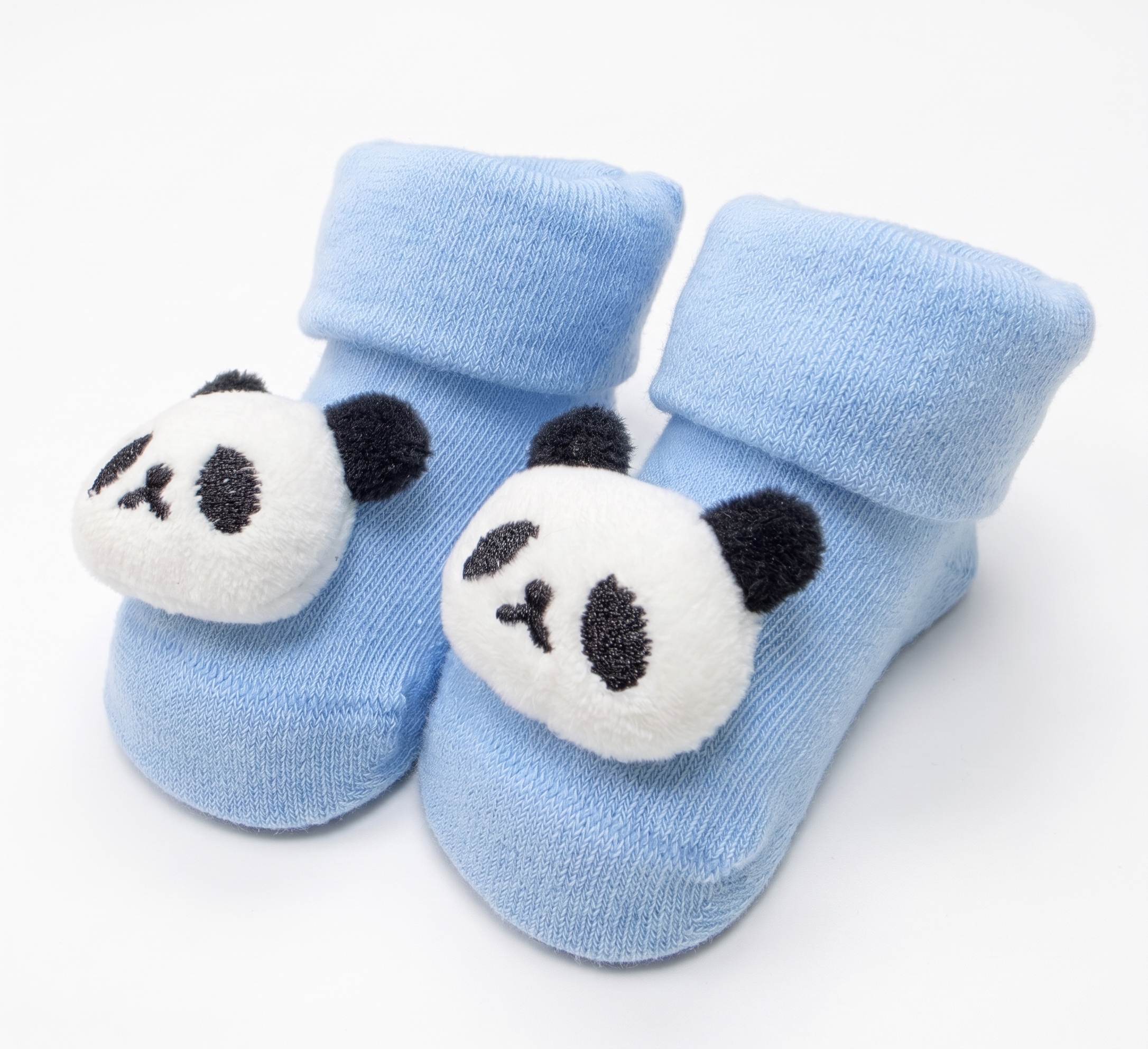 【Nishimatsuya】Newborn Crew Socks - Panda (7-9cm)