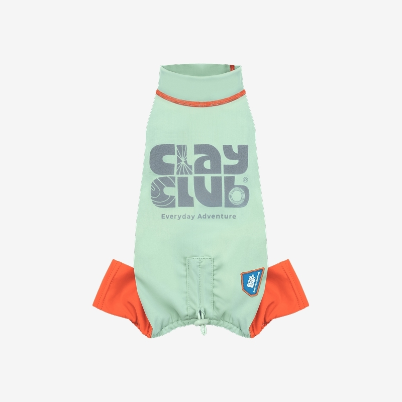 puppygallery｜Clay Club 零束縛機能運動四腳衣（短腿長度）草綠