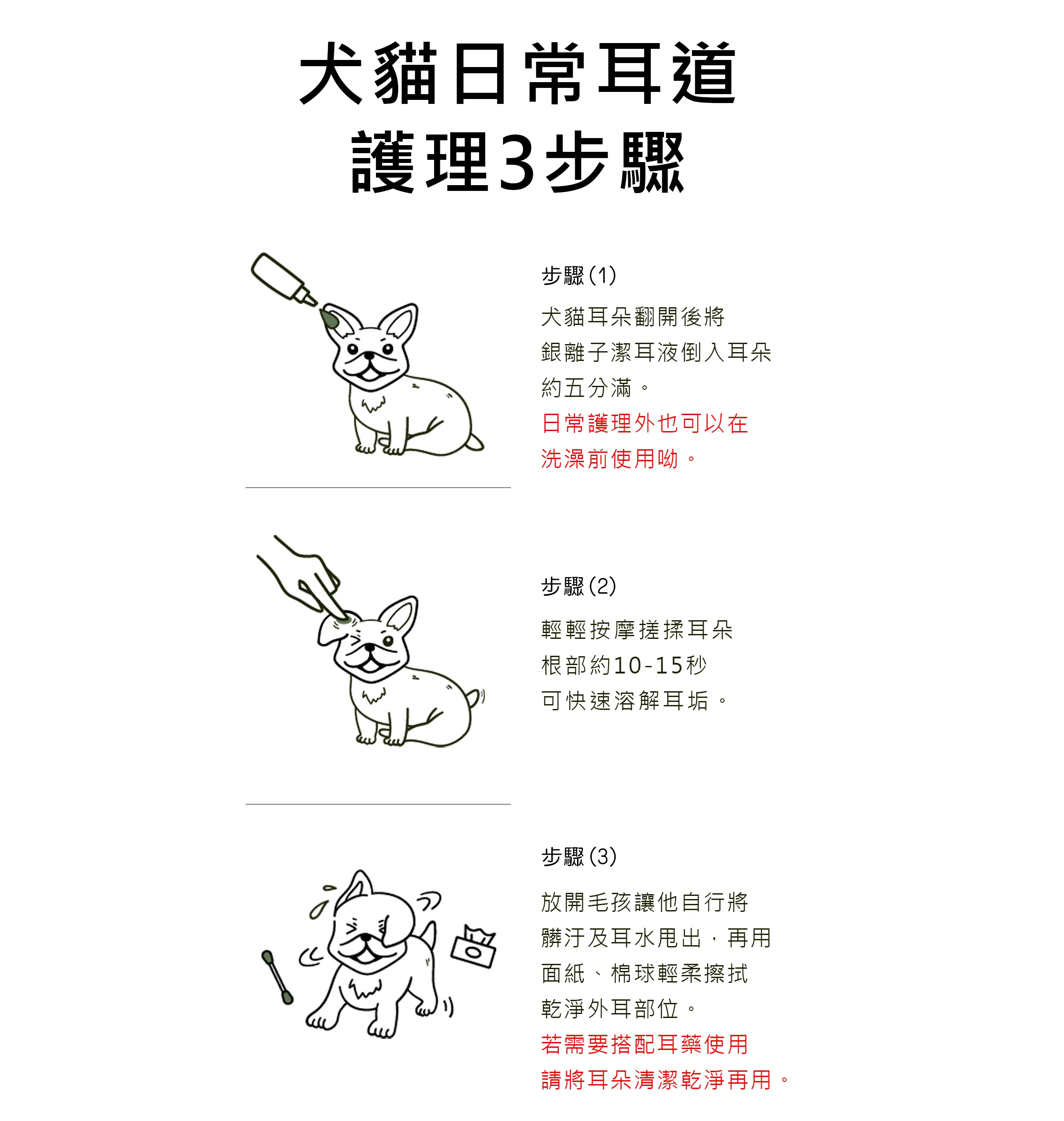 Water Magic 水魔素｜銀離子潔耳液-80ml 貓狗潔耳液