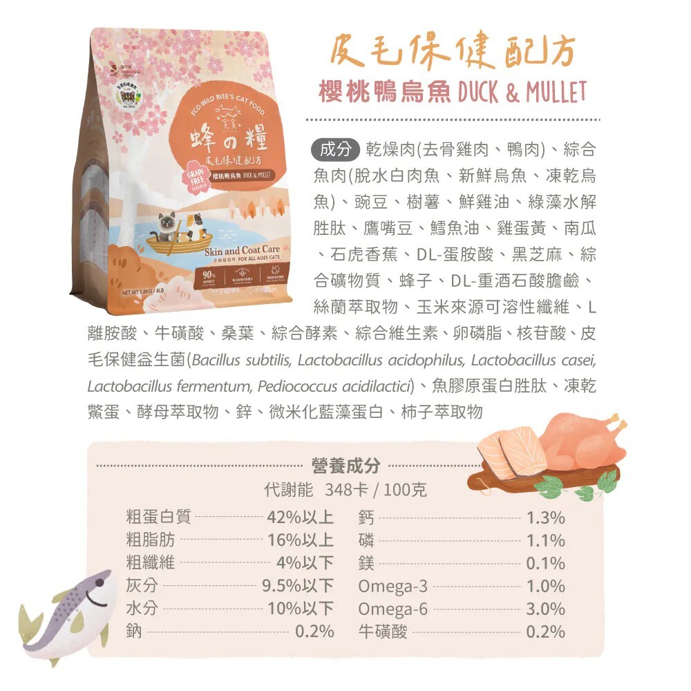 貪貪｜蜂之糧-低敏無穀凍乾鮮肉糧