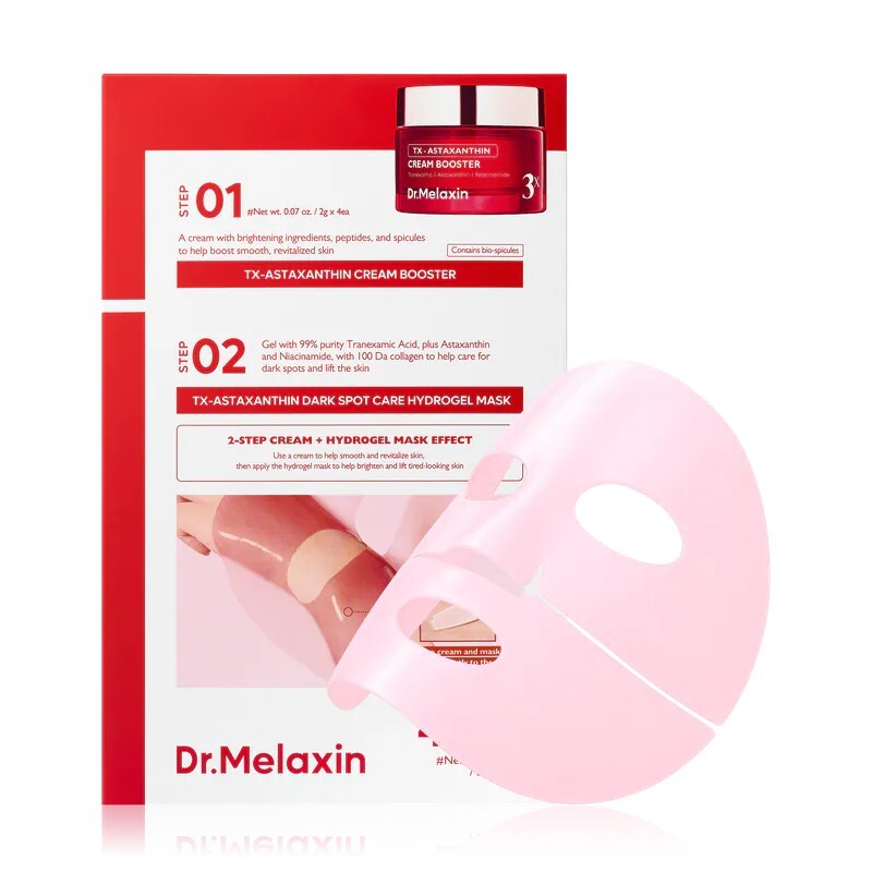 Dr.Melaxin TX 蝦紅素淡斑護理啫喱面霜及水凝膠面膜 4片