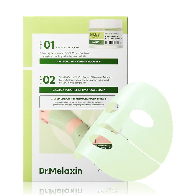 Dr.Melaxin CACTOX 毛孔舒緩啫喱面霜及水凝膠面膜 4片