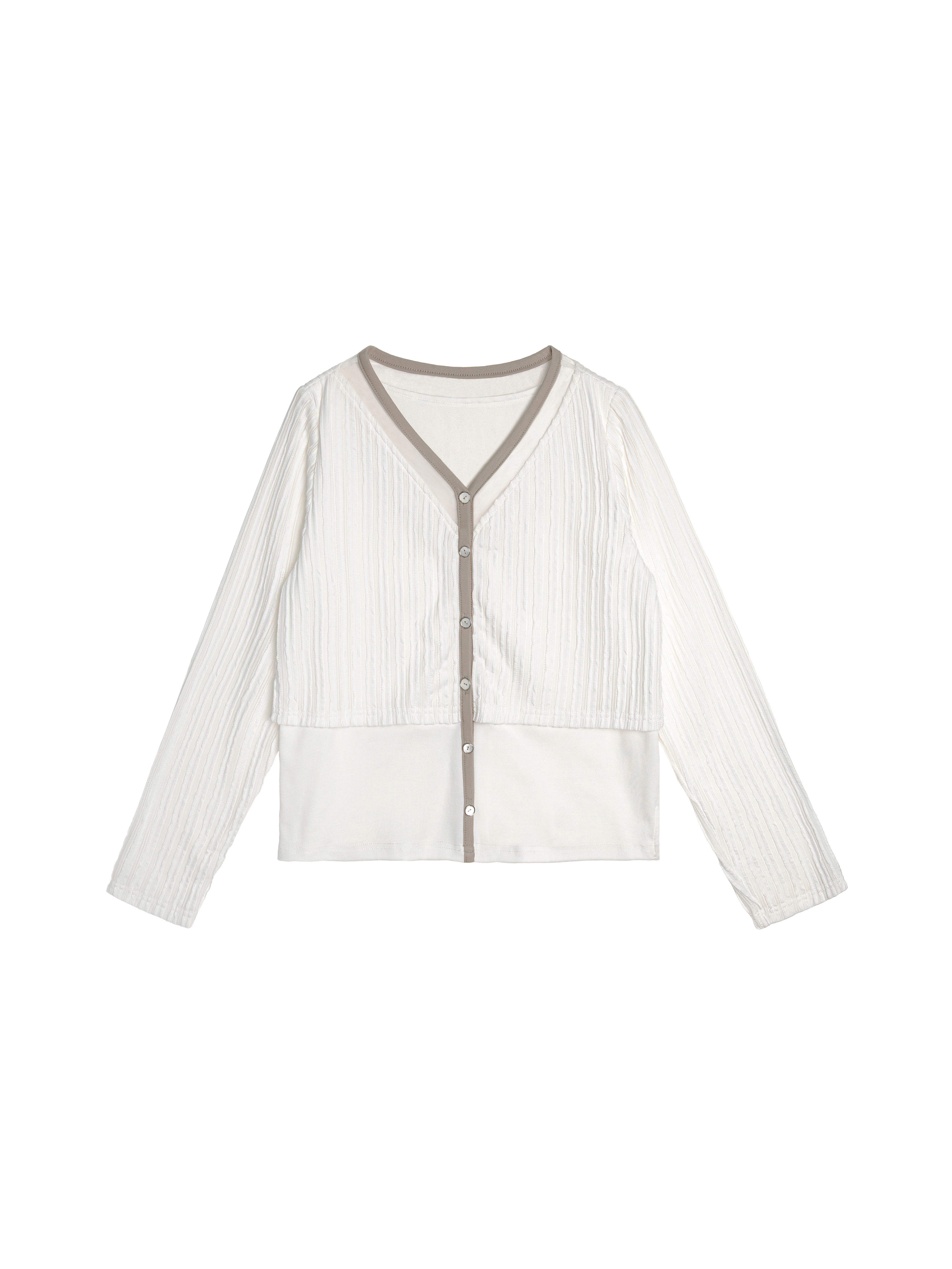 Patchwork Contrast Detail Top - 26WDT267T