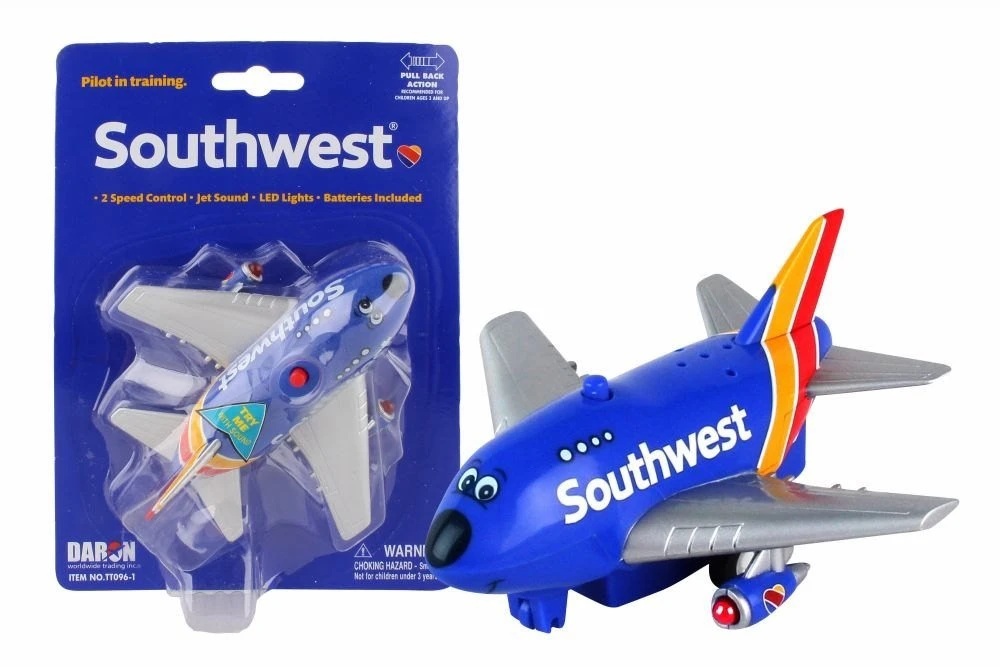 西南航空聲光迴力飛機玩具