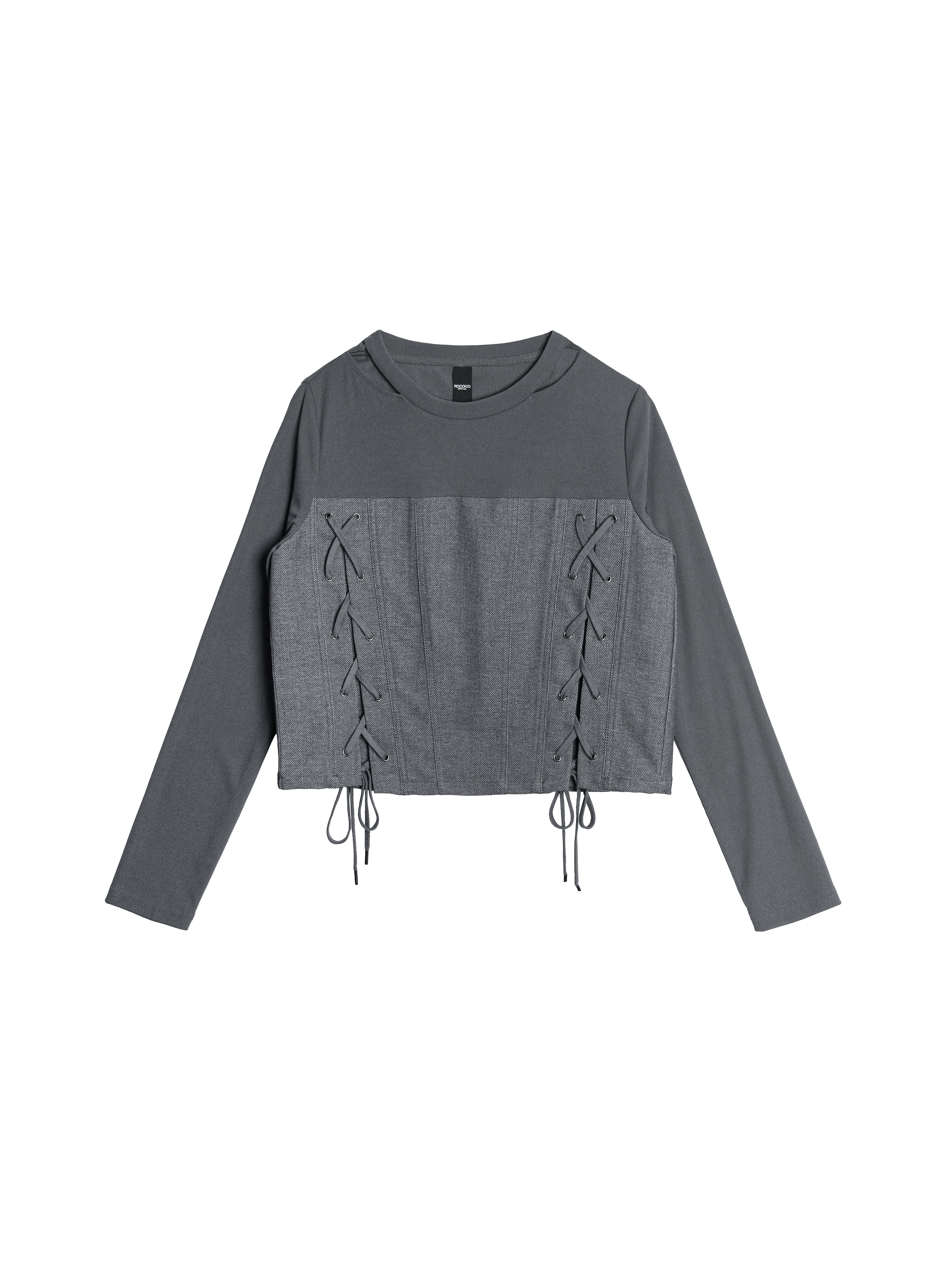 Tie-detail Patchwork Top - 26WRT224D
